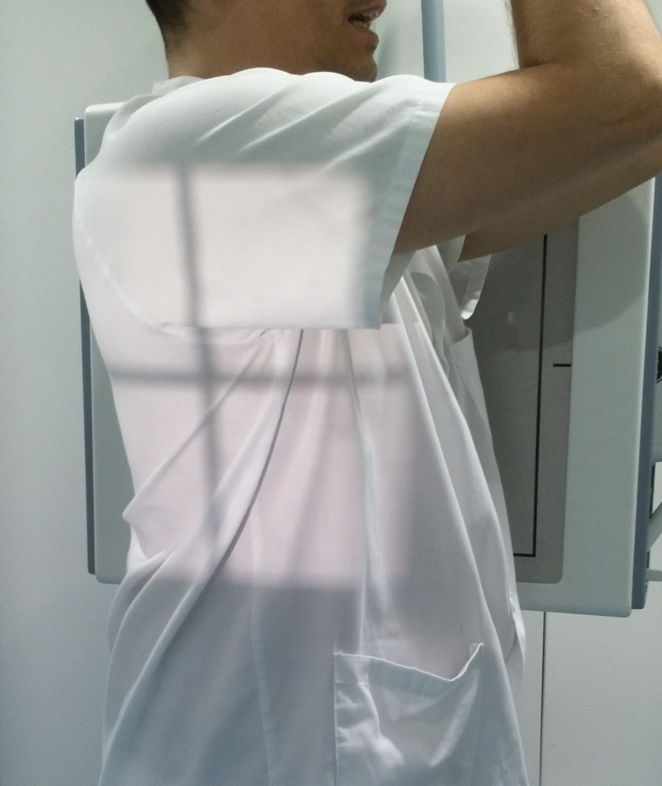 Lateral Chest Position Diagram